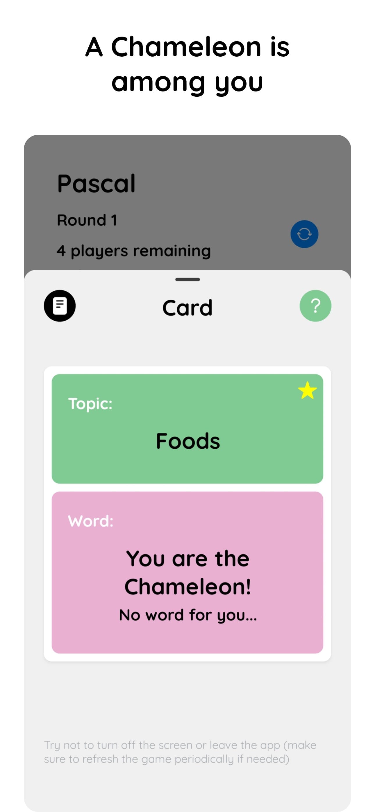 Chameleon; screenshot 3 - screenshot