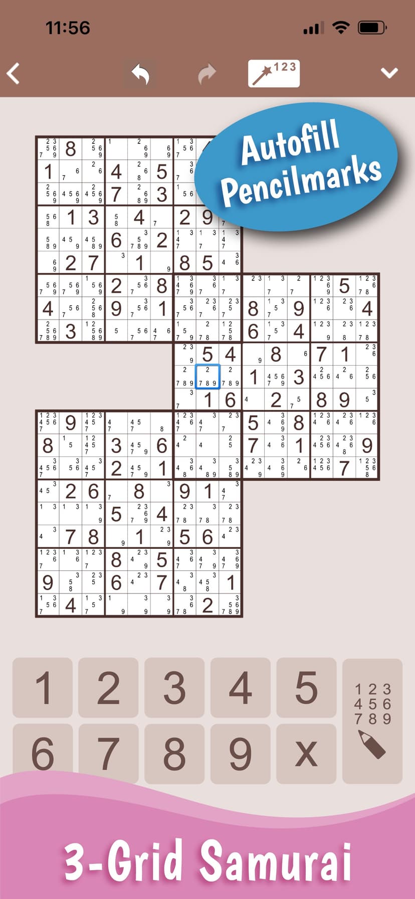 MultiSudoku: Samurai Sudoku screenshot 3 - screenshot