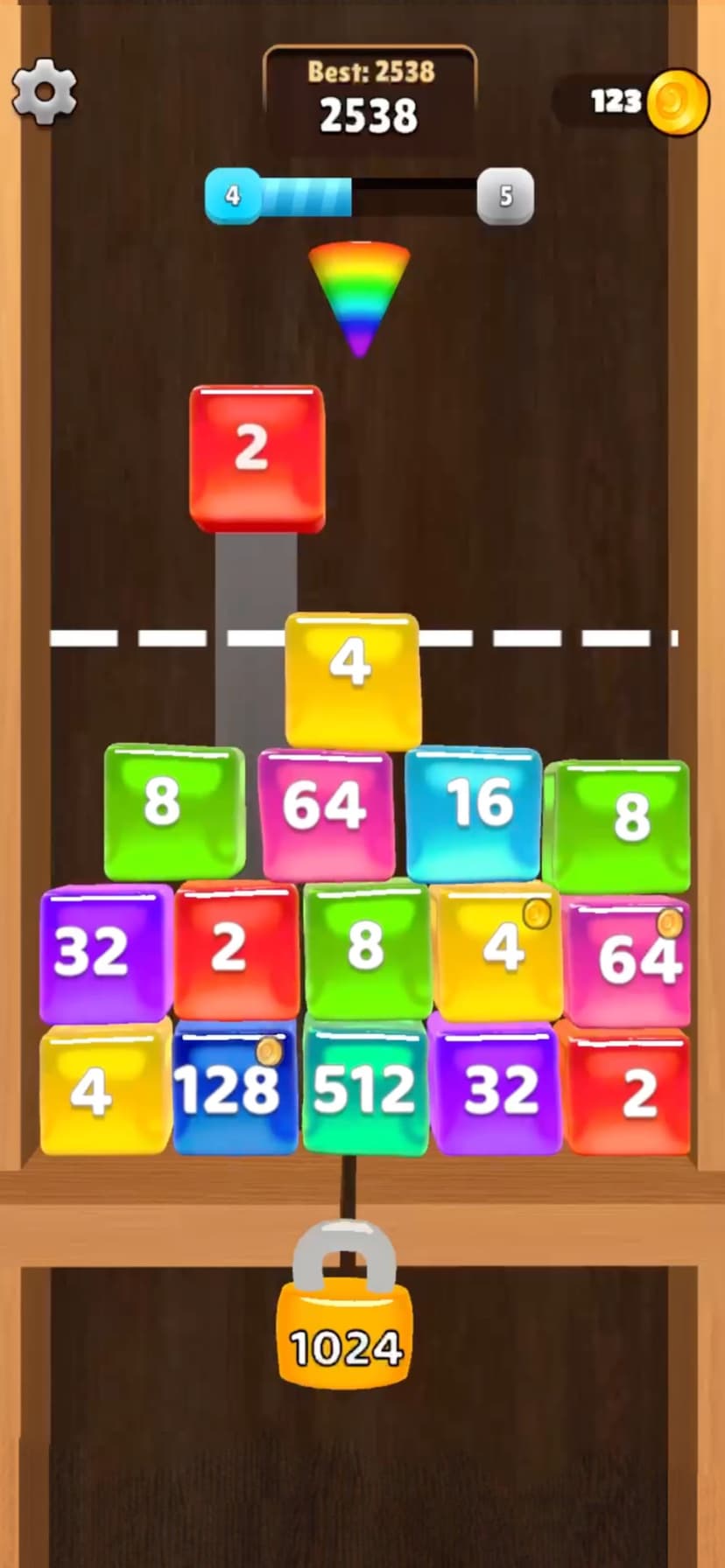 Jelly Cubes 2048: Puzzle Game screenshot 7 - screenshot