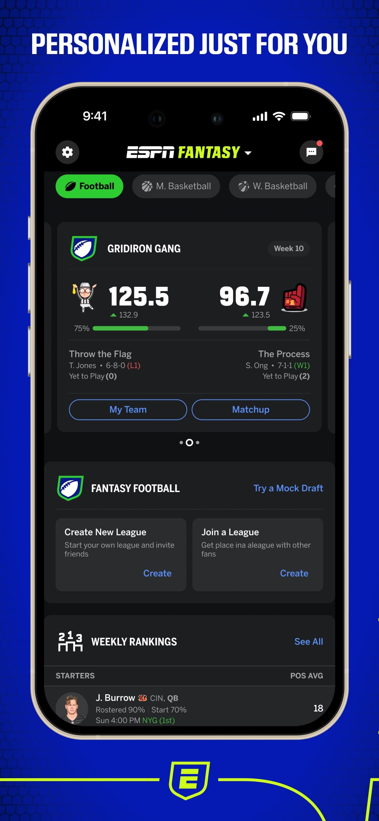 ESPN Fantasy Sports & More screenshot 3 - screenshot