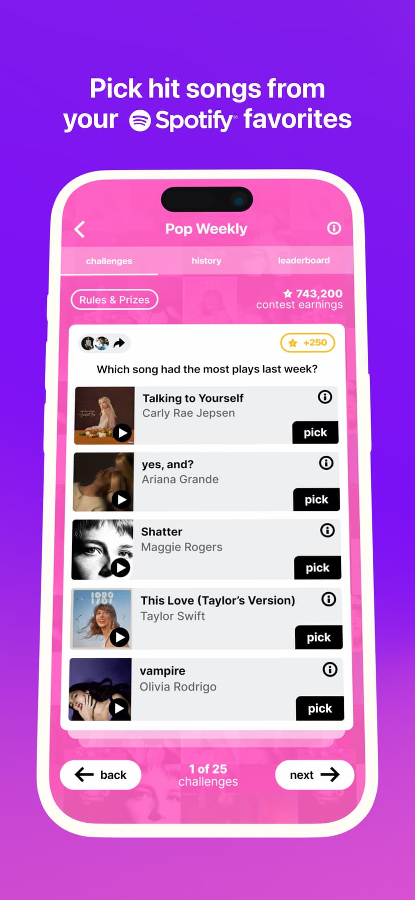 FanLabel: Daily Music Contests screenshot 3 - screenshot
