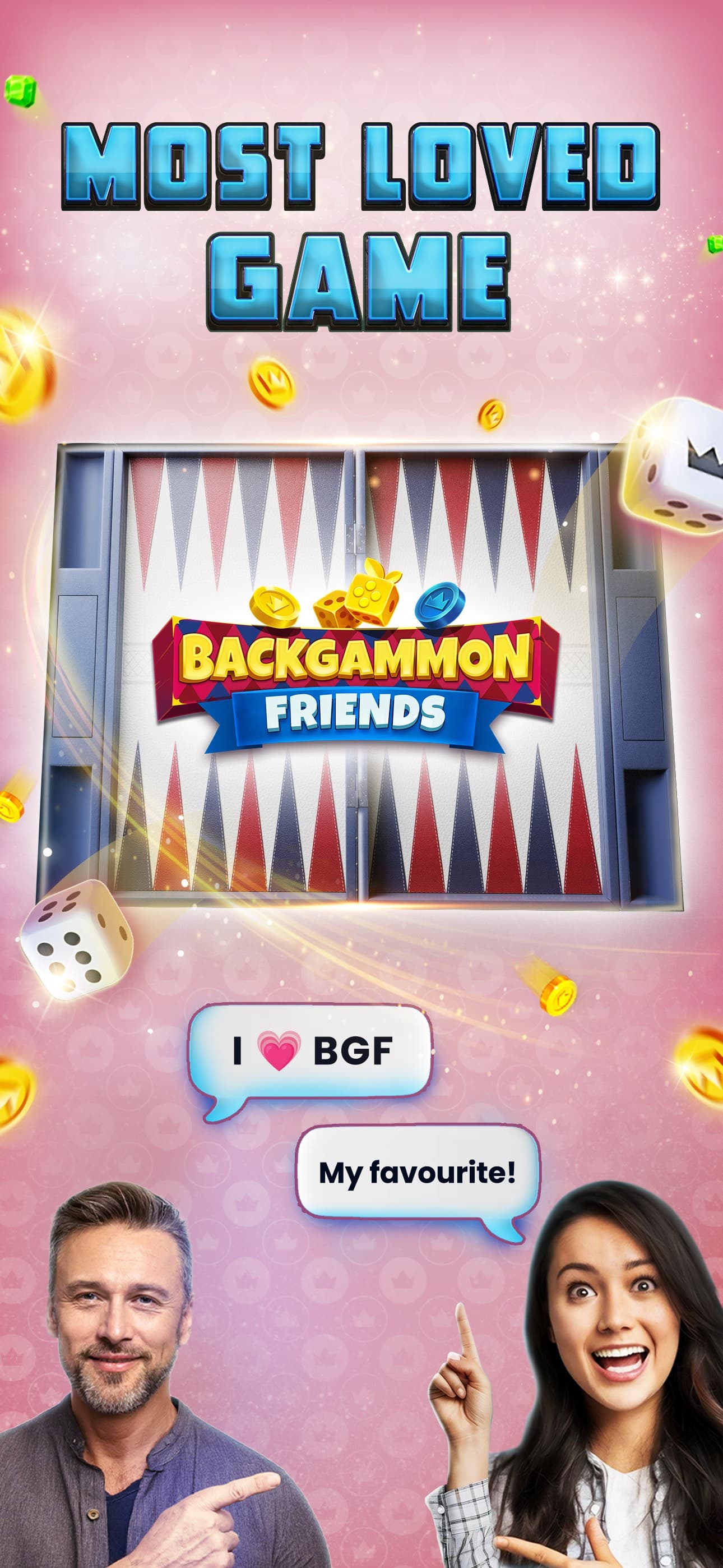 Backgammon Friends Online screenshot 1 - screenshot