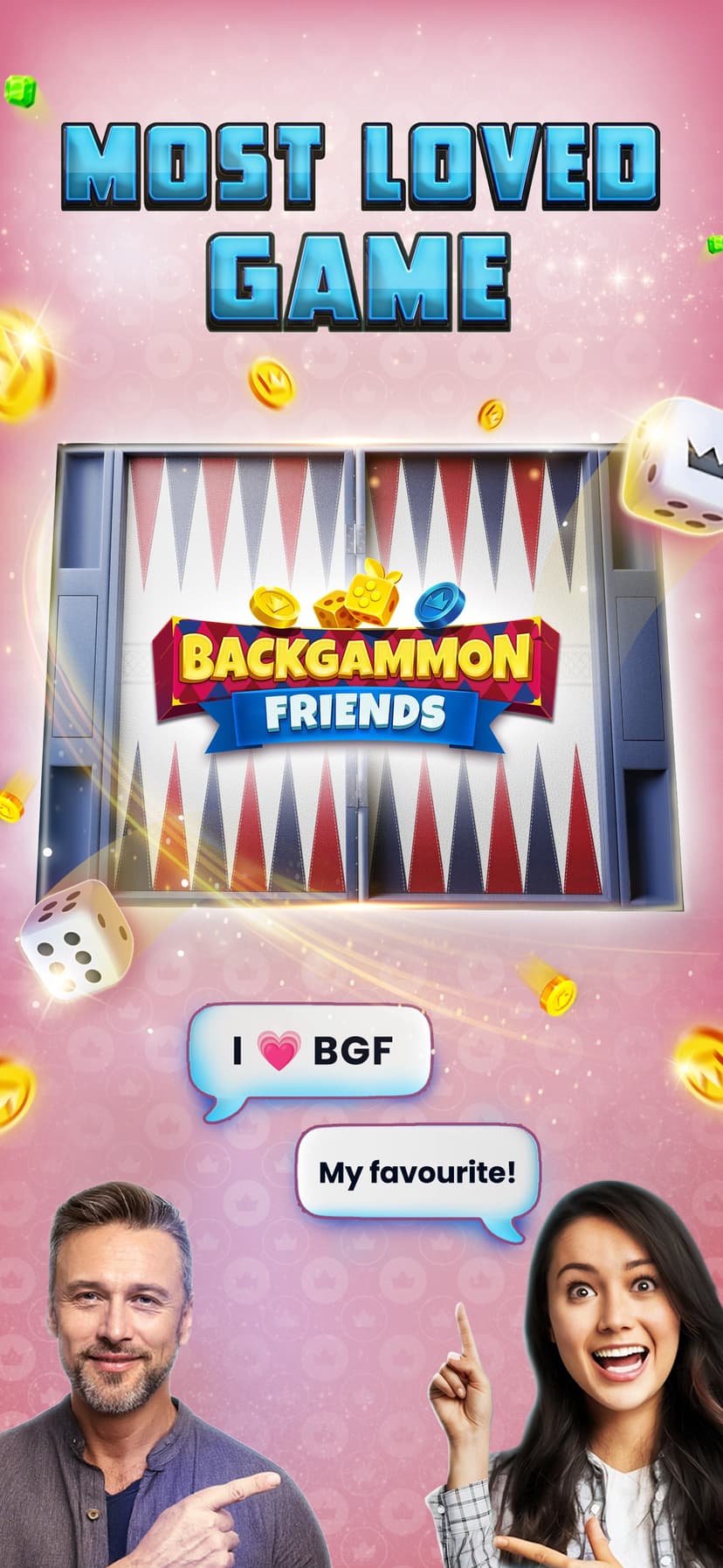 Backgammon Friends Online screenshot 1 - screenshot