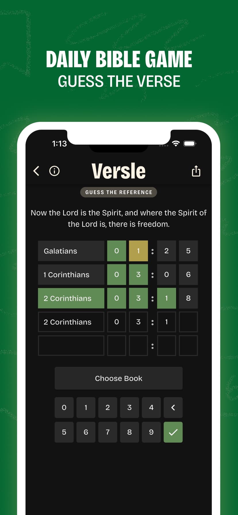 Versle | Daily Bible Game screenshot 1 - screenshot