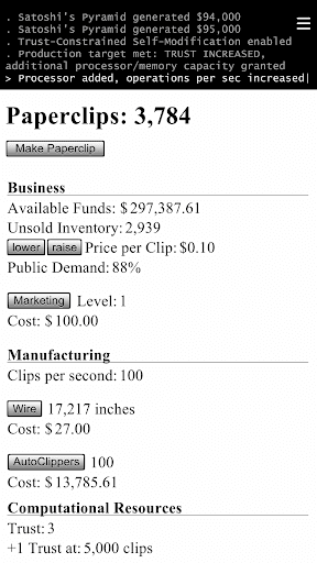 Universal Paperclips screenshot 2 - screenshot