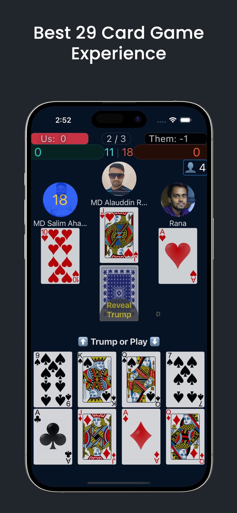 Play 29 Live - 29 Card Game screenshot 4 - screenshot