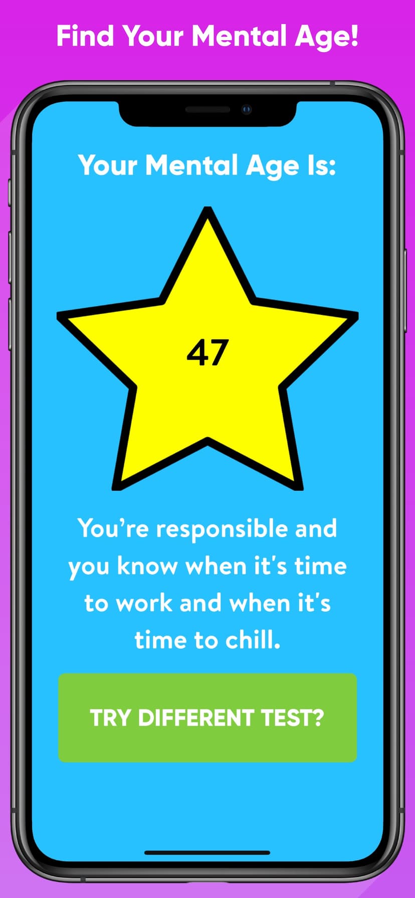 Mental Age Test - Calculator screenshot 2 - screenshot