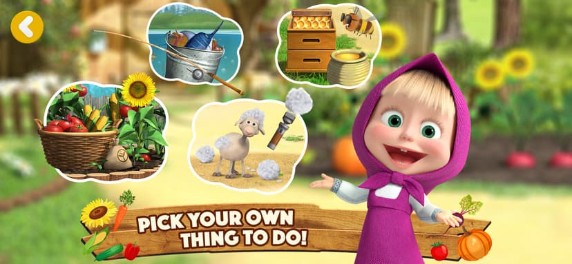 Masha and the Bear: Easy Farm screenshot 2 - screenshot