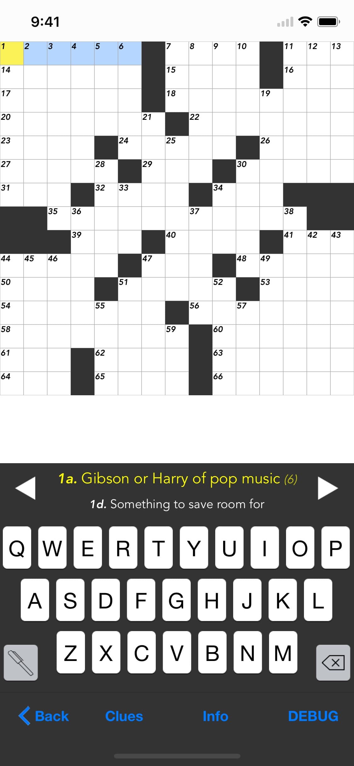 Crosswords screenshot 1 - screenshot