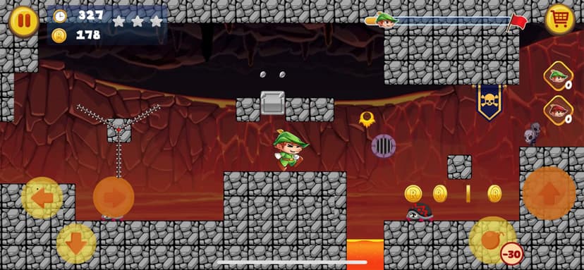 Robin Jungle World -Jump N Run screenshot 4 - screenshot