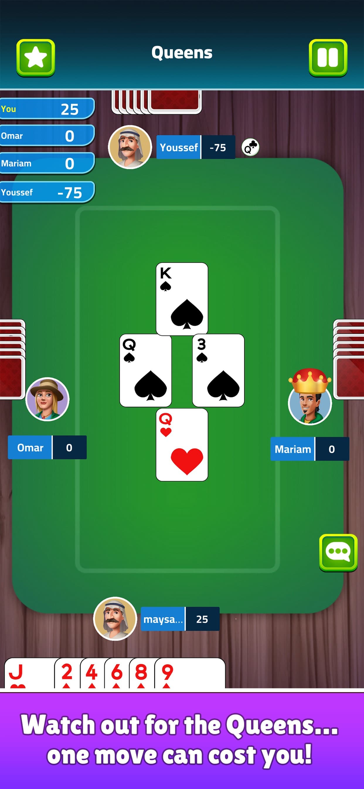 Trix Sheikh El Koba Card Game screenshot 4 - screenshot