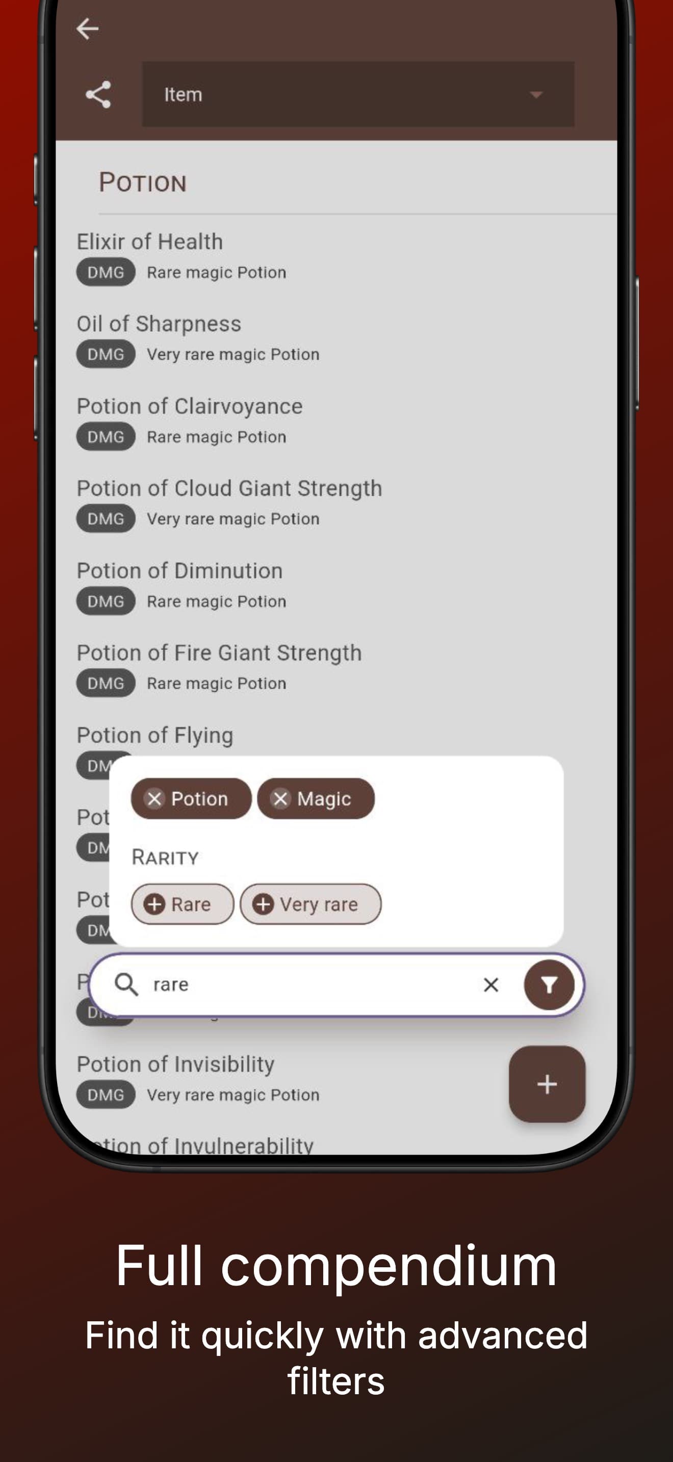 RPG Companion App screenshot 3 - screenshot