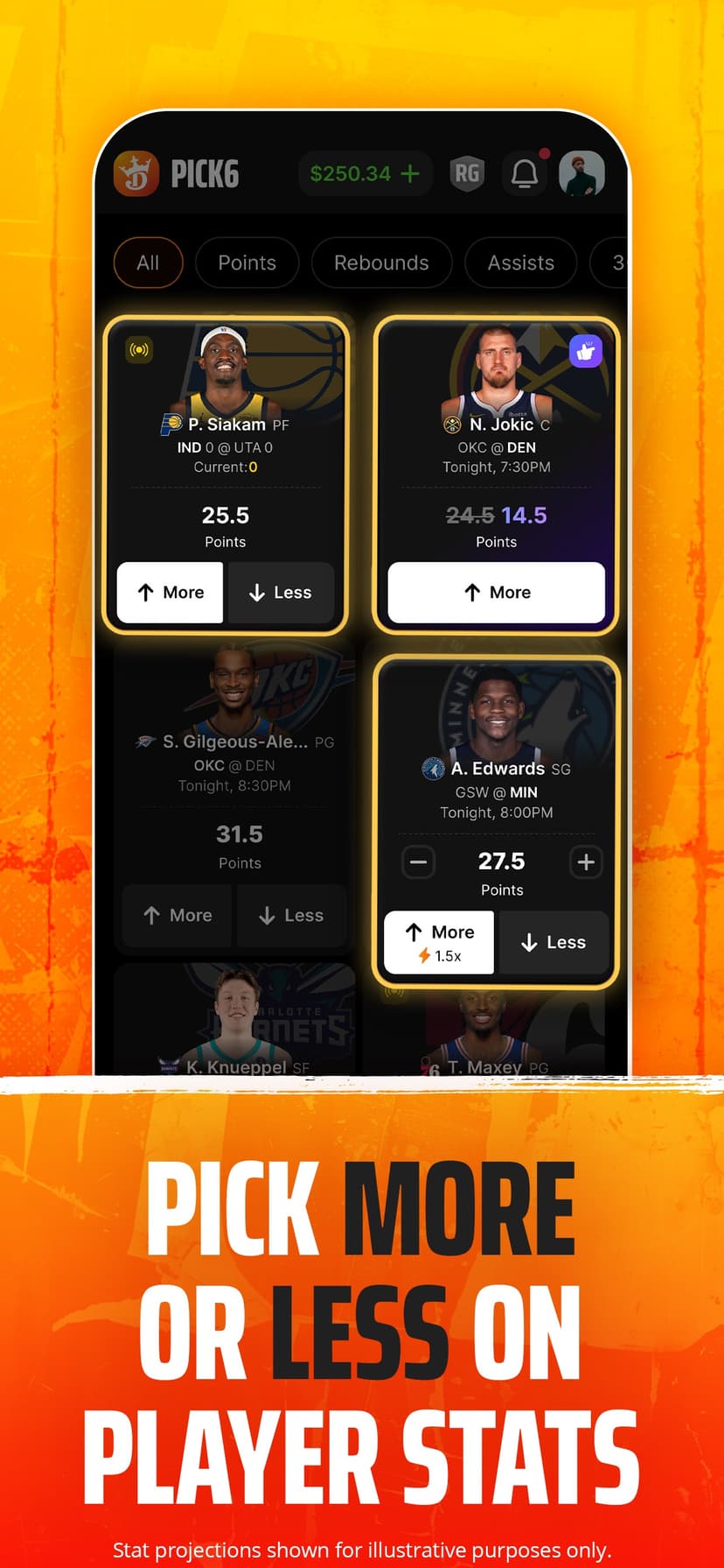 Pick6 DraftKings Sports Picks screenshot 2 - screenshot