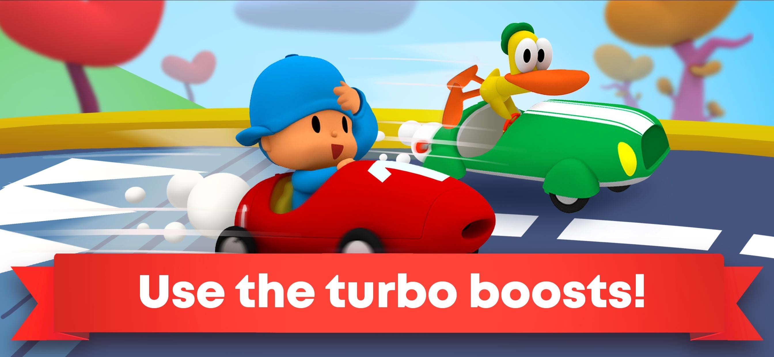 Pocoyo Racing: Car Chase Race screenshot 1 - screenshot