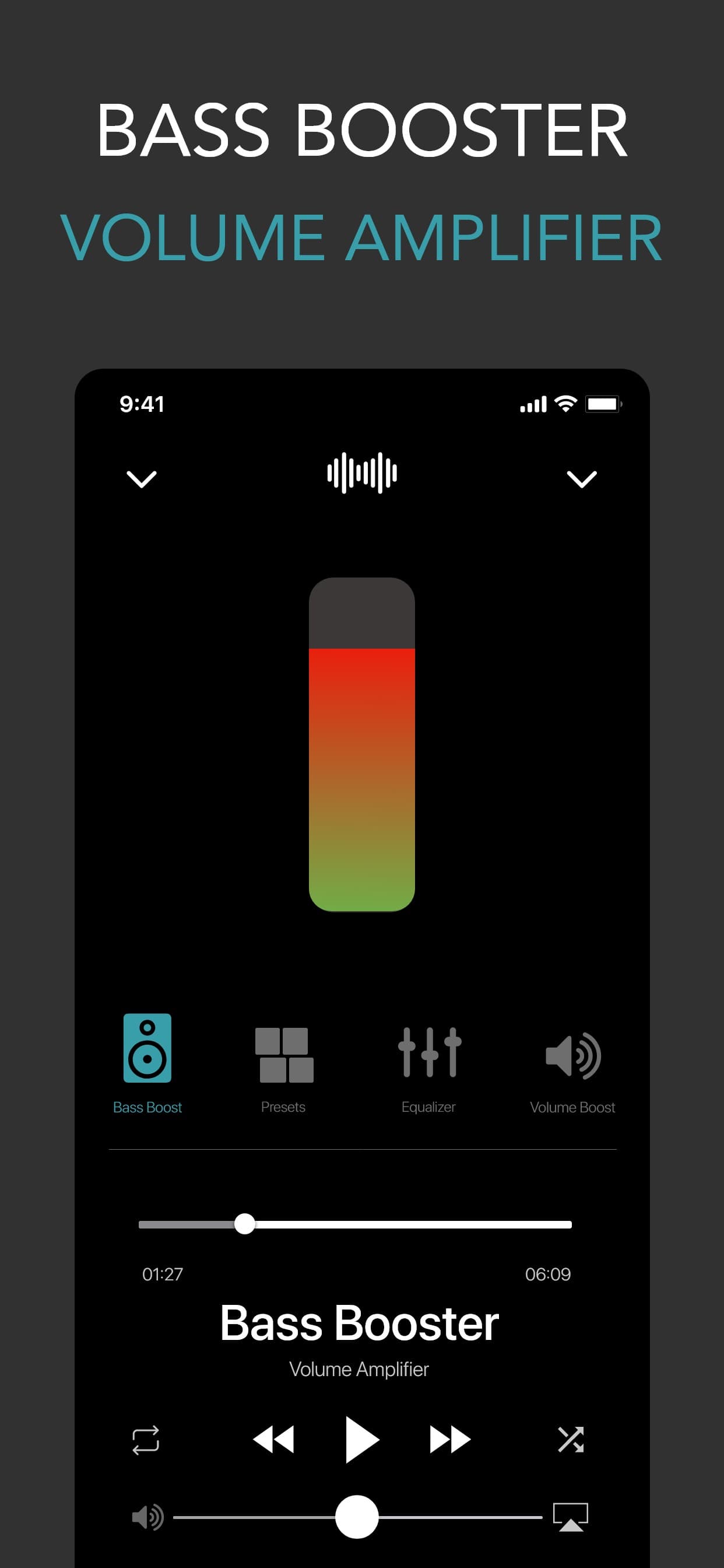Bass Booster 3D + Volume Boost screenshot 1 - screenshot