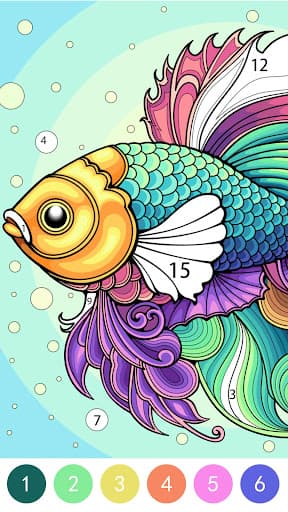 Tangle Color by Number Book screenshot 1 - screenshot