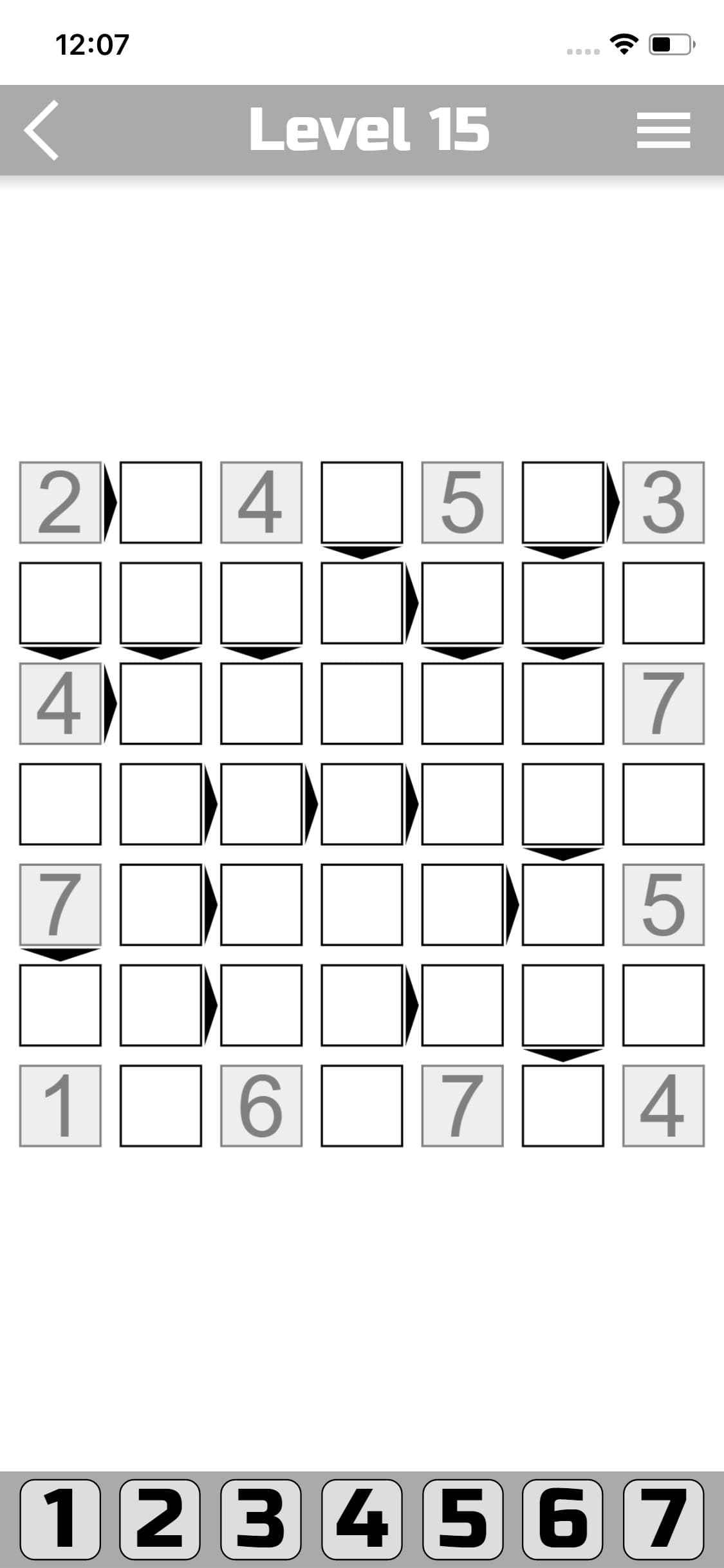 The Futoshiki screenshot 5 - screenshot
