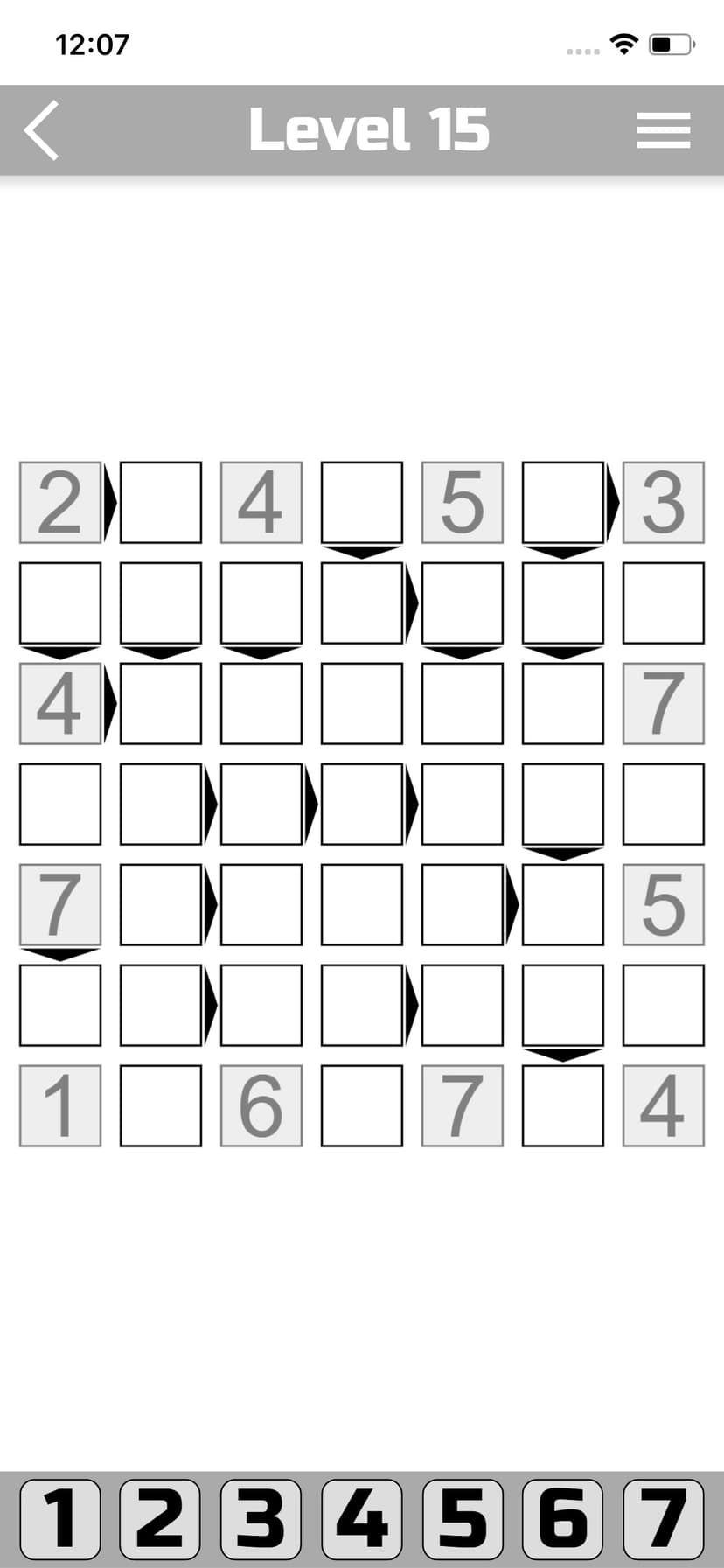 The Futoshiki screenshot 5 - screenshot