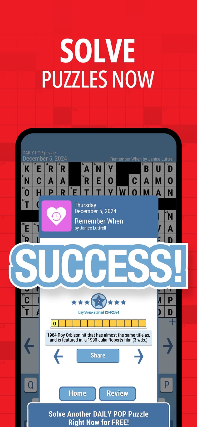 Daily POP Crossword Puzzles screenshot 6 - screenshot