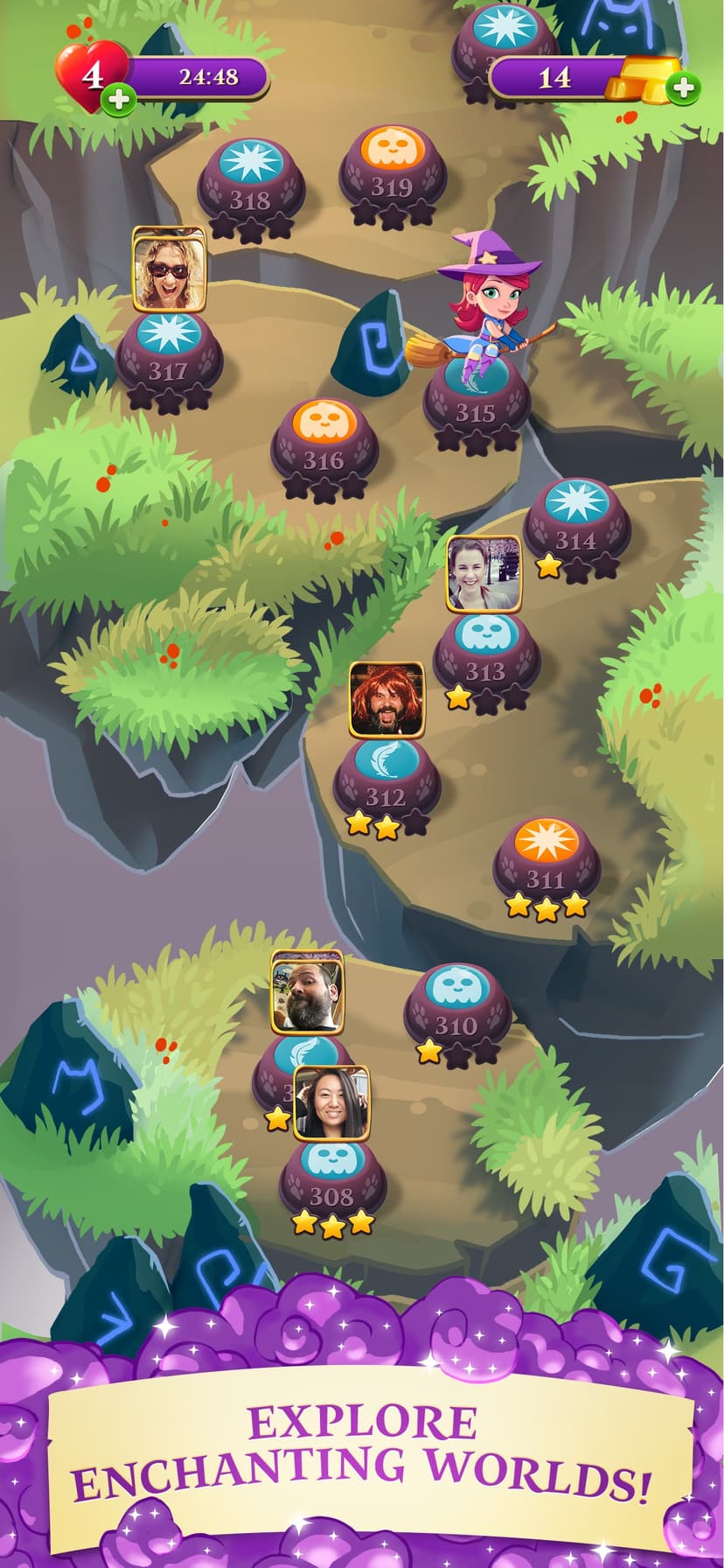 Bubble Witch 3 Saga screenshot 4 - screenshot