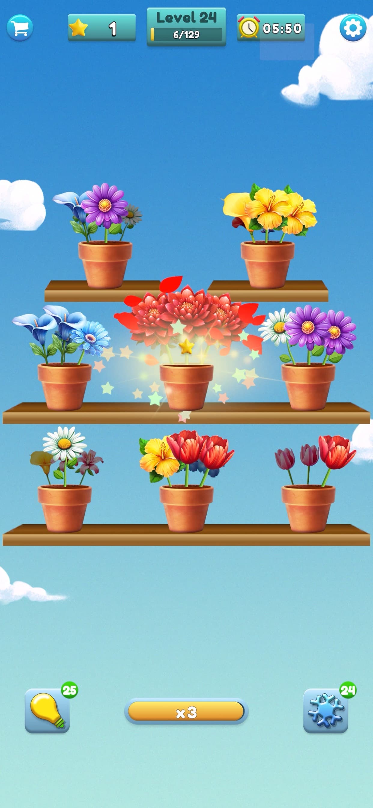 Flower Matching Game screenshot 1 - screenshot
