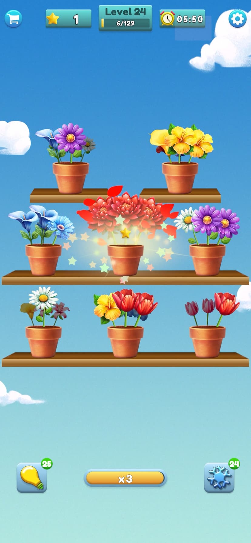 Flower Matching Game screenshot 1 - screenshot