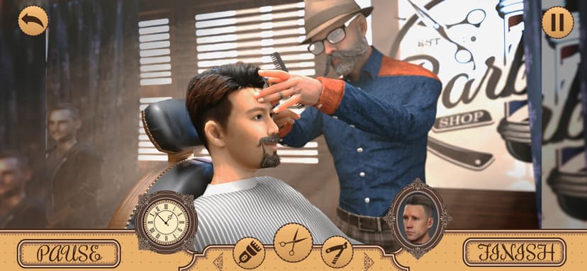 Barber games: Hair tattoo Shop screenshot 3 - screenshot