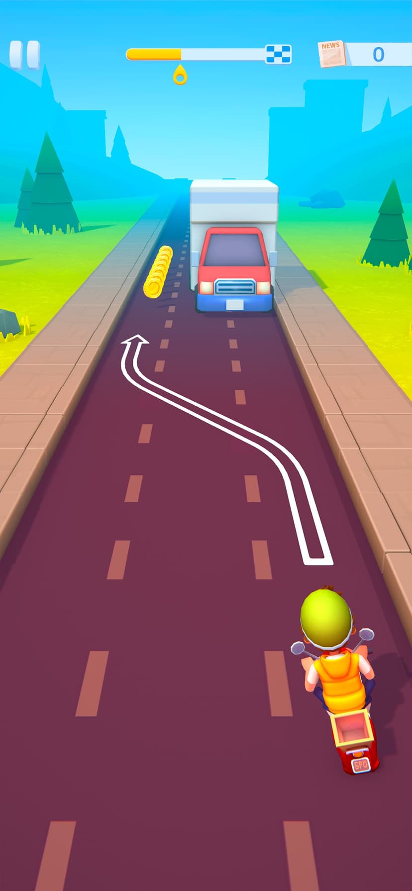 Paper Boy Race: Run & Rush 3D screenshot 2 - screenshot