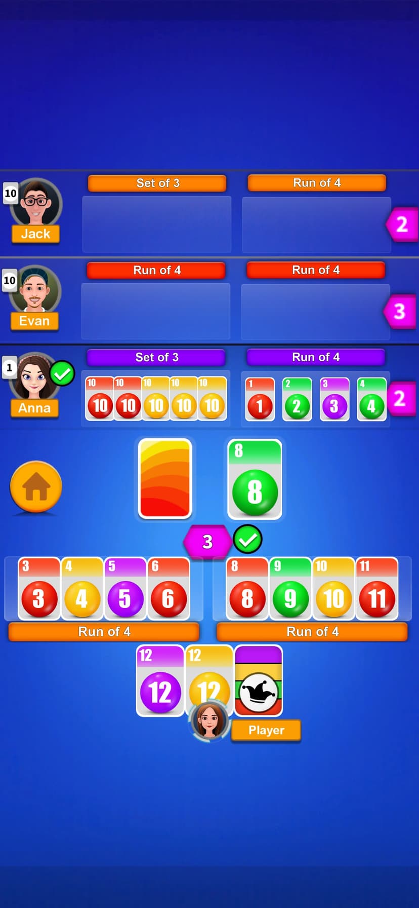 Phase rummy Classic card party screenshot 5 - screenshot
