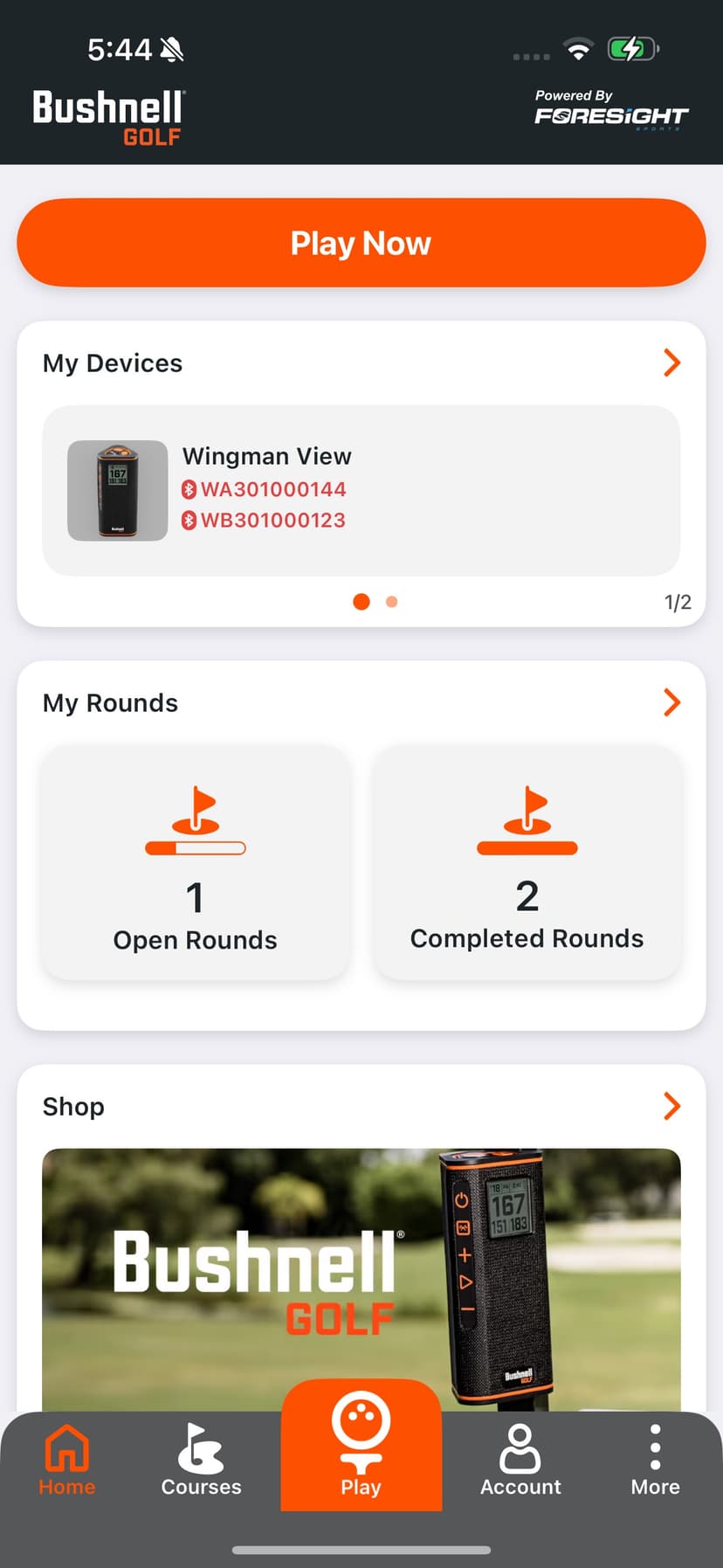 Bushnell Golf Mobile screenshot 1 - screenshot