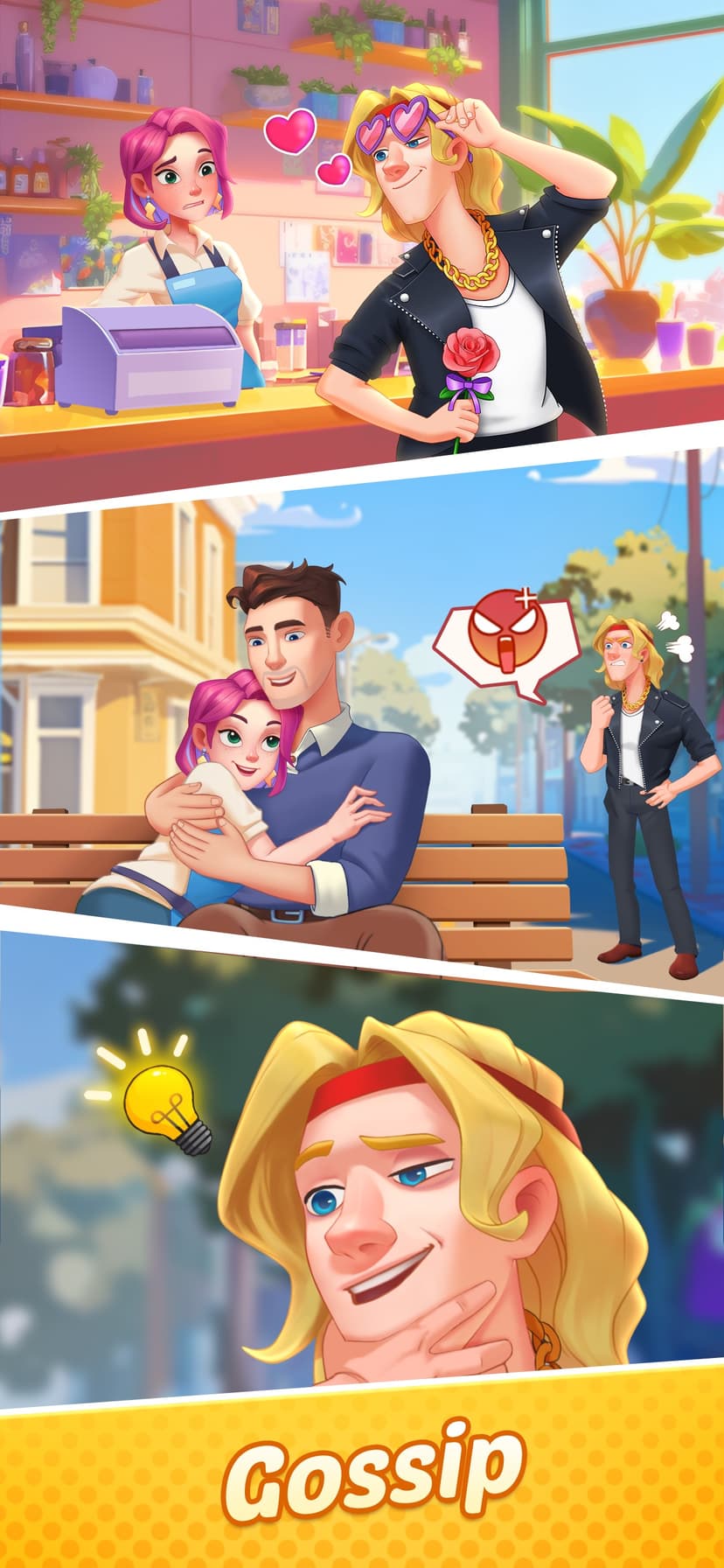 Gossip Street: Merge & Cook screenshot 1 - screenshot