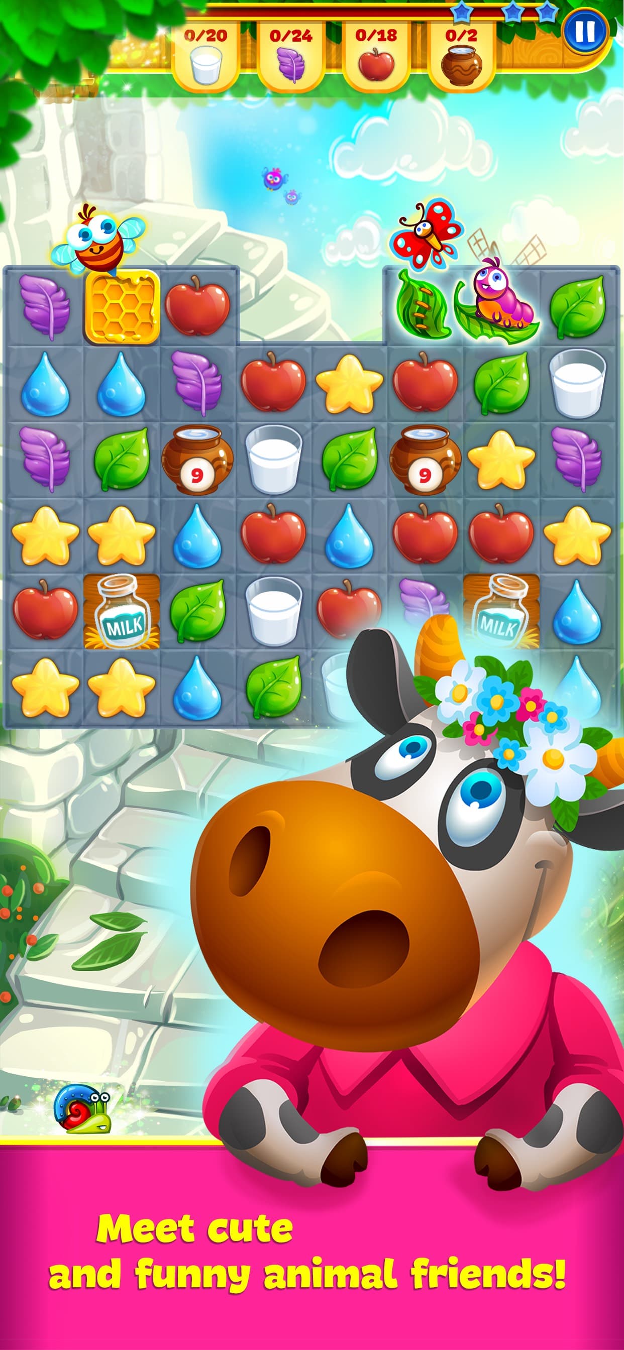 Farm Charm: Match 3 King Mania screenshot 1 - screenshot
