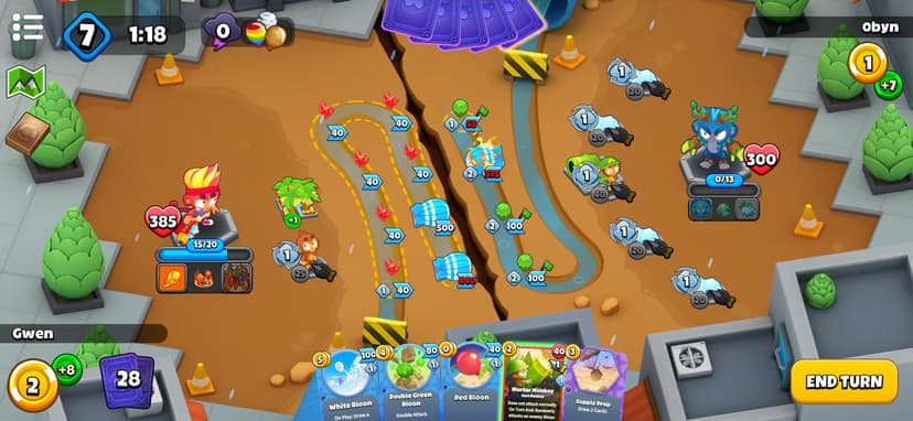 Bloons Card Storm screenshot 1 - screenshot