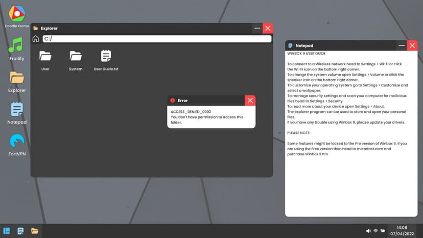 Null - screenshot