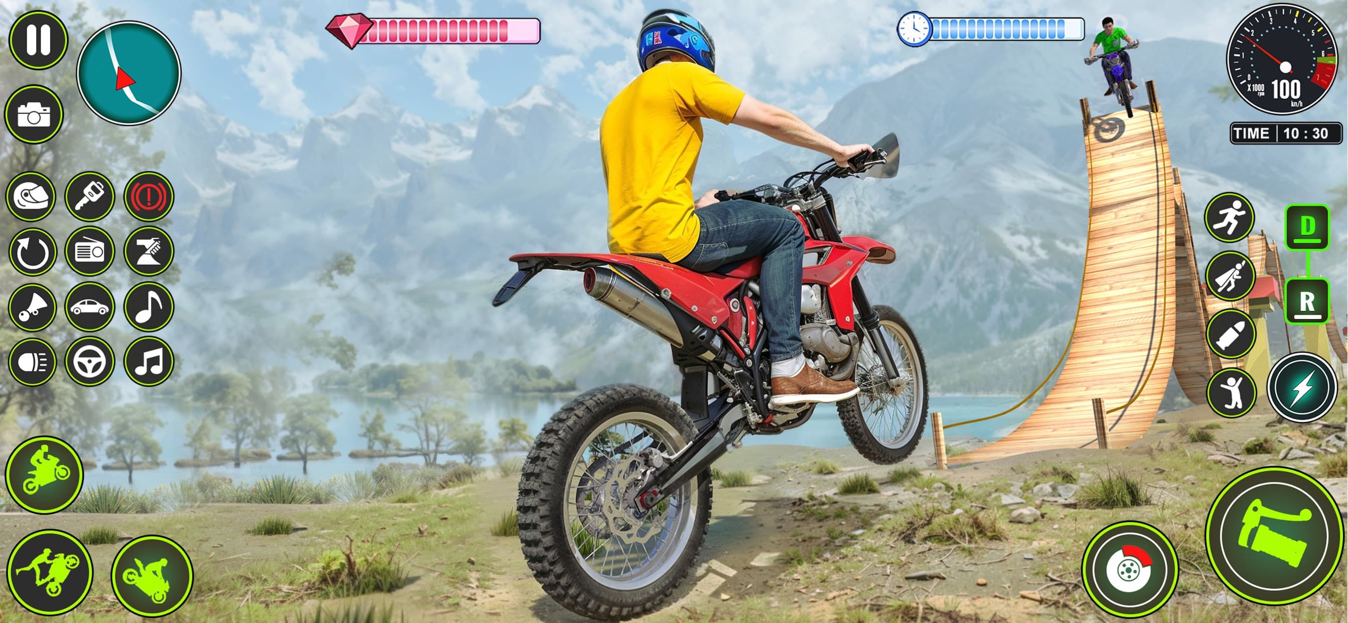 Mega Ramp Bike Stunt Games screenshot 1 - screenshot