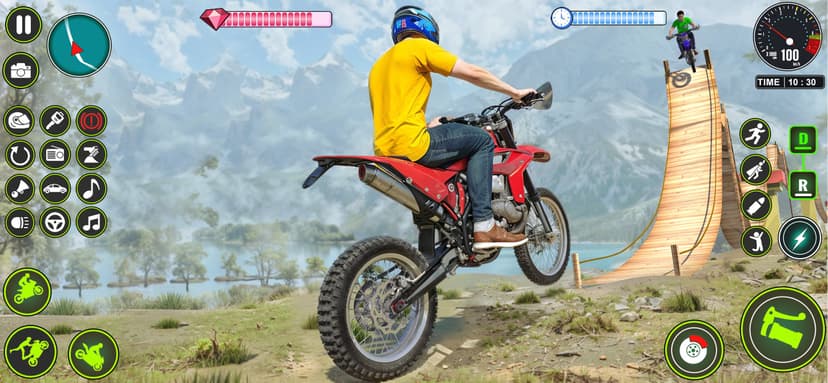 Mega Ramp Bike Stunt Games screenshot 1 - screenshot