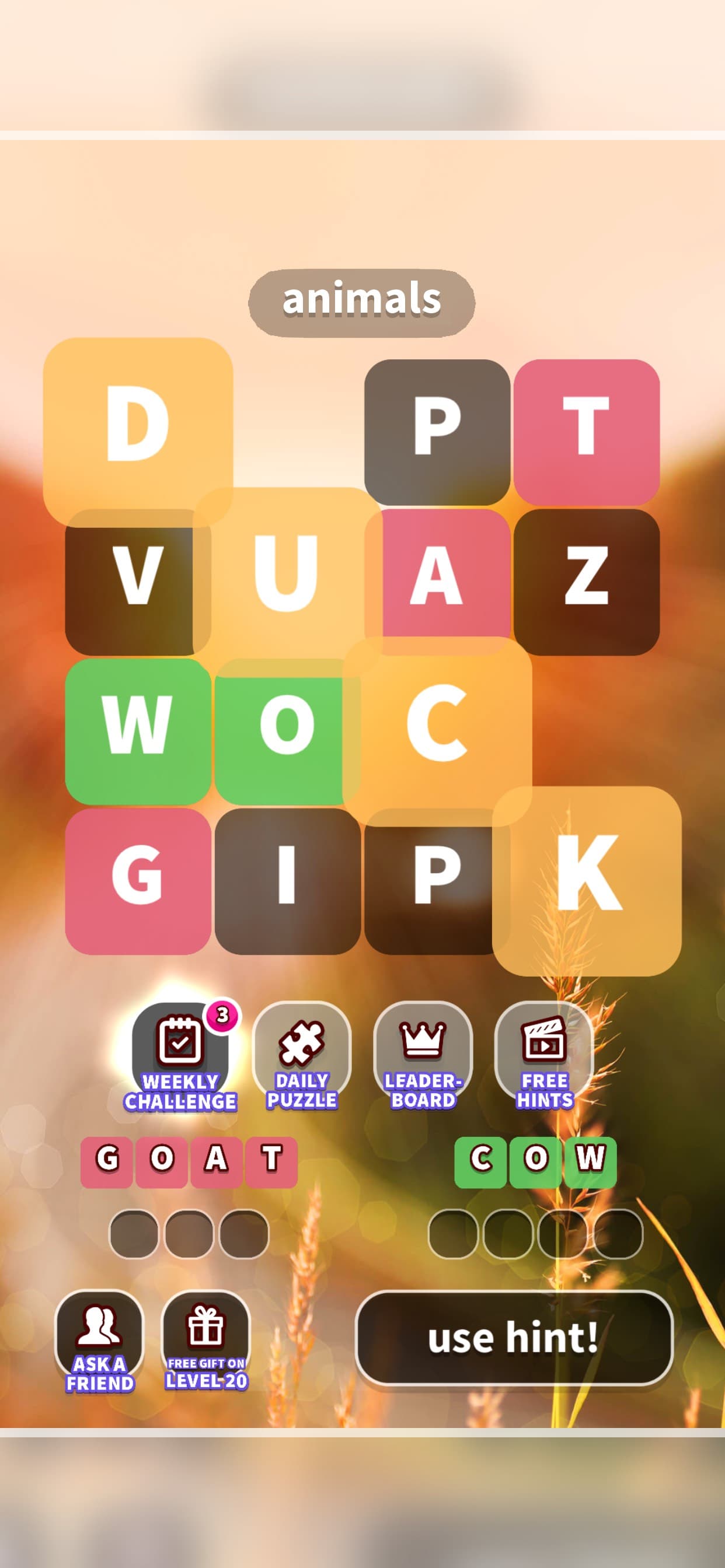 WordWhizzle Pop - word search screenshot 1 - screenshot