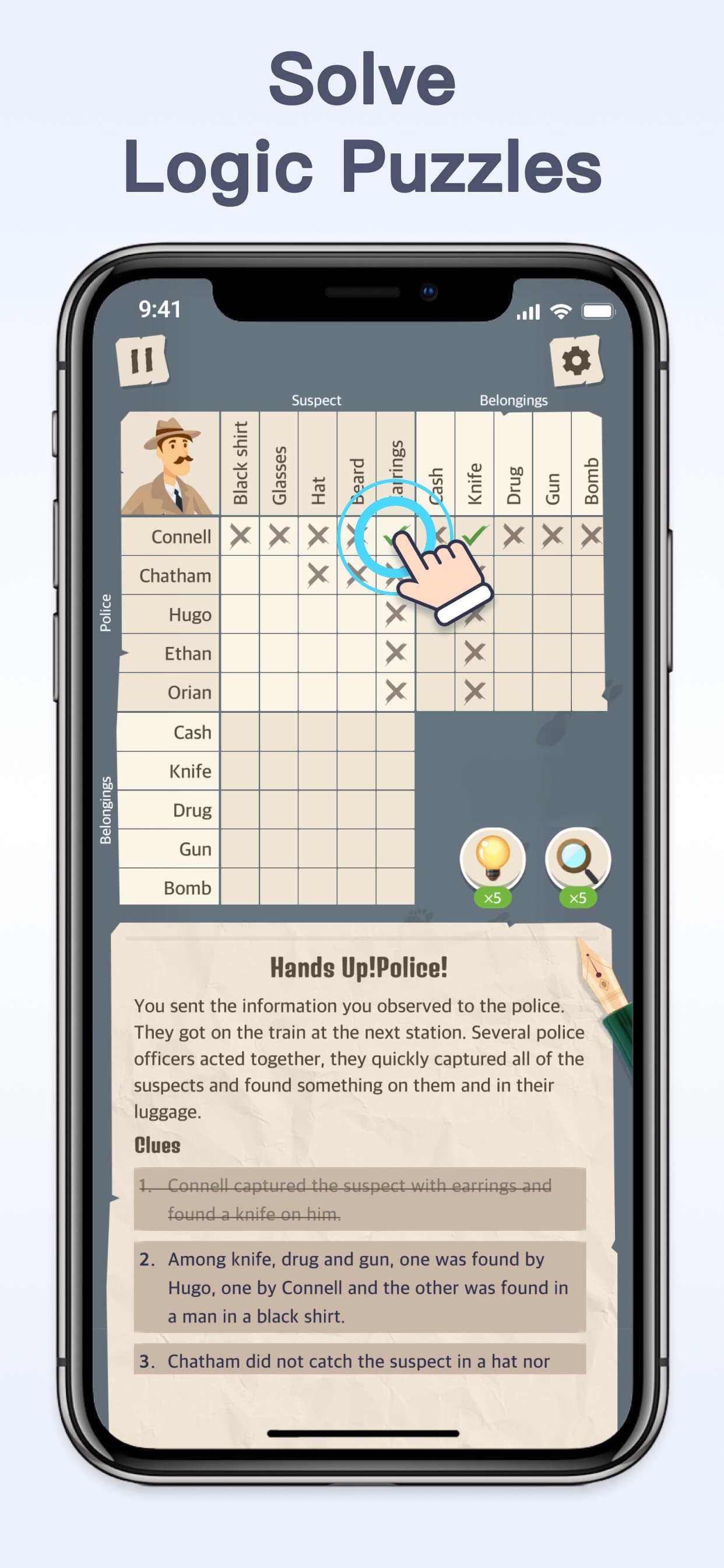 Logic Detective Games screenshot 2 - screenshot