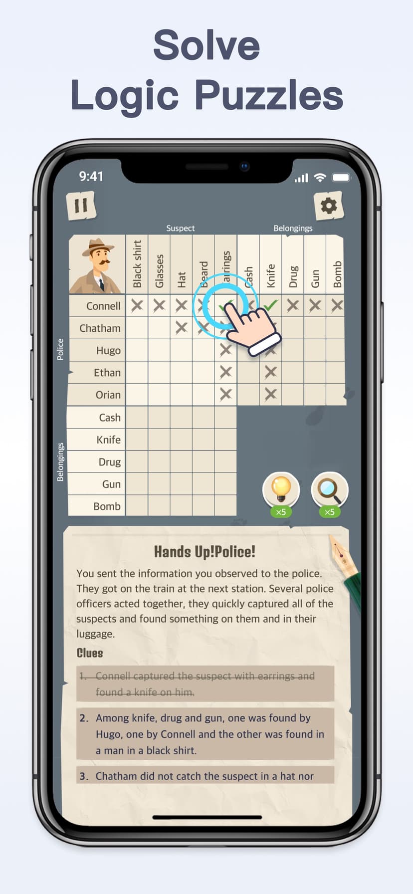 Logic Detective Games screenshot 2 - screenshot