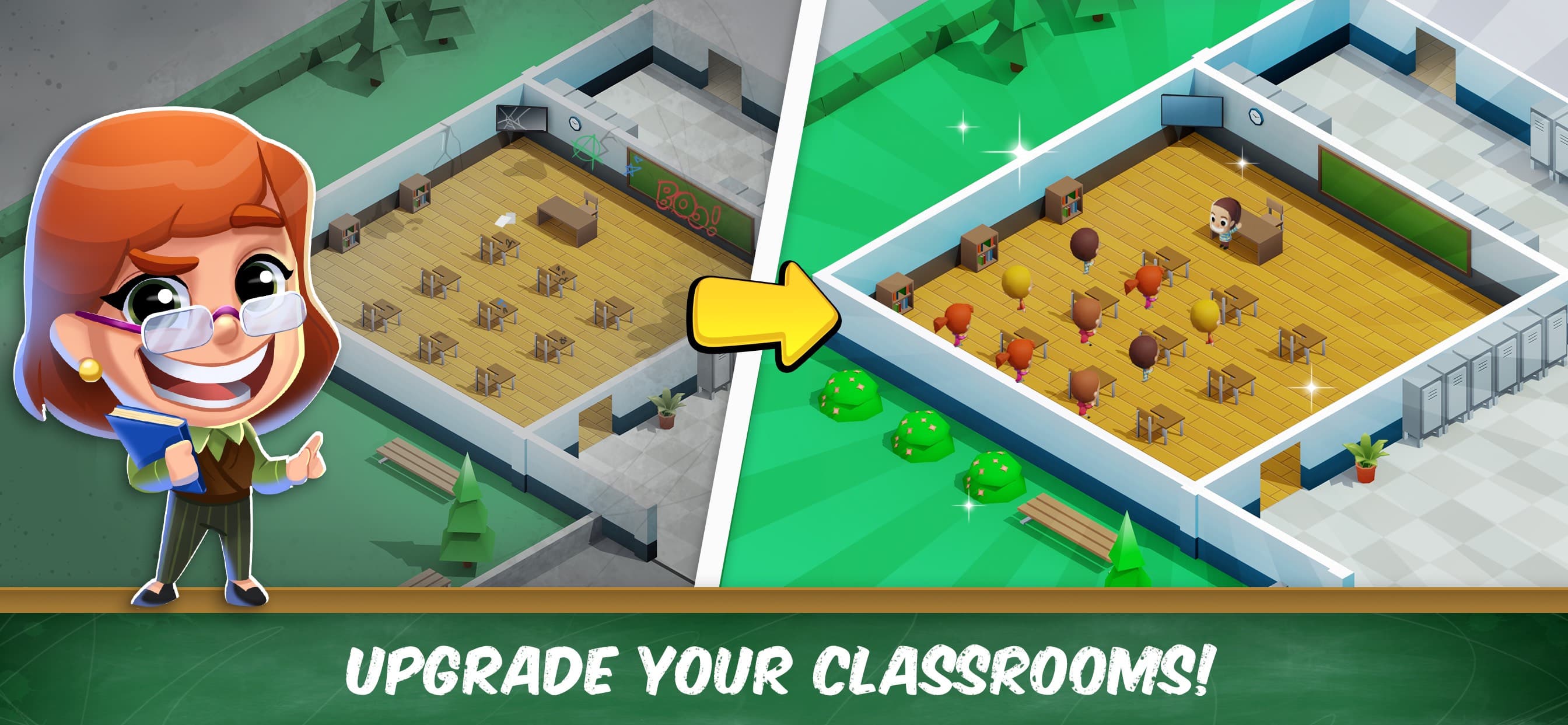 Idle High School Tycoon screenshot 1 - screenshot
