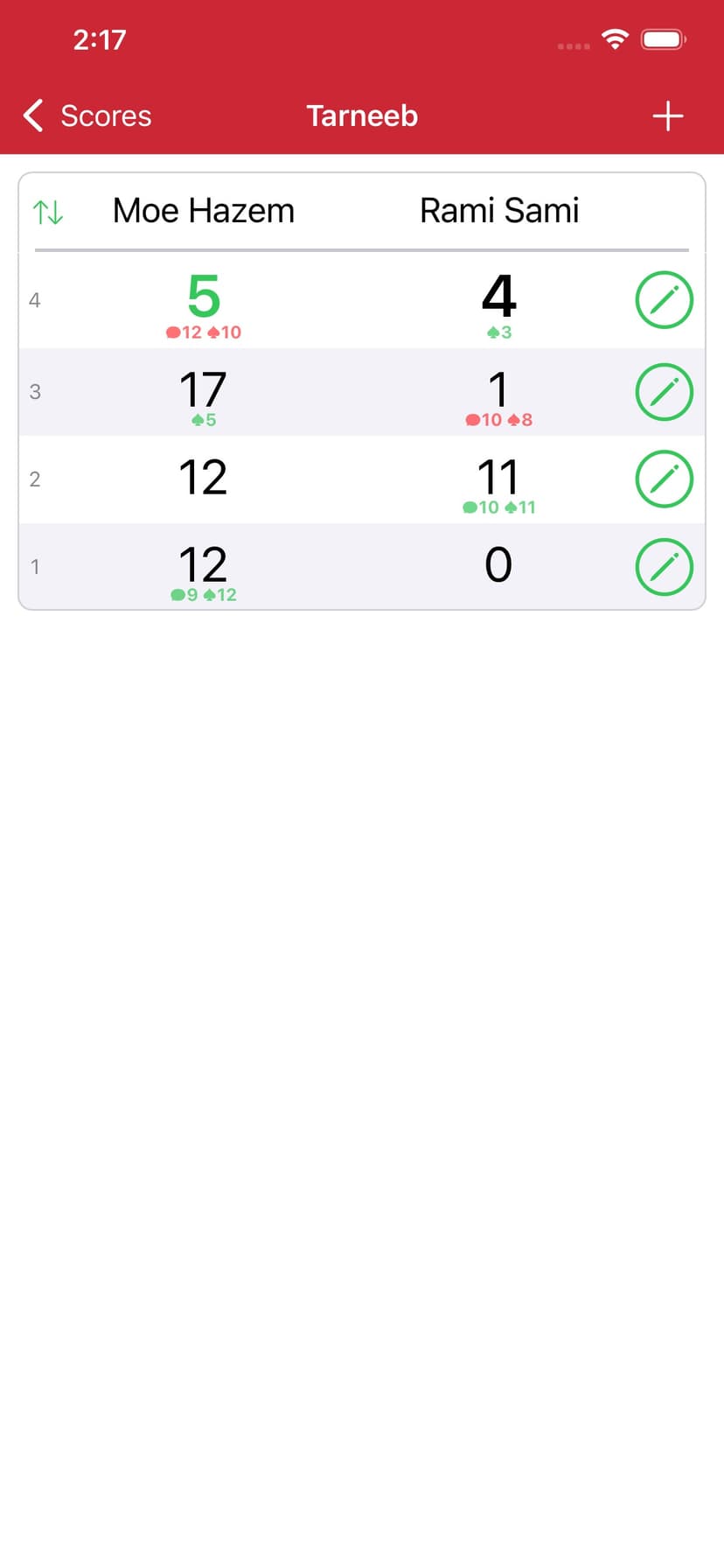 Trix & Tarneeb Scores screenshot 3 - screenshot