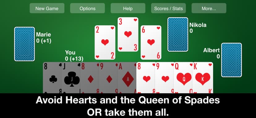 Hearts Card Game—New Classic screenshot 2 - screenshot