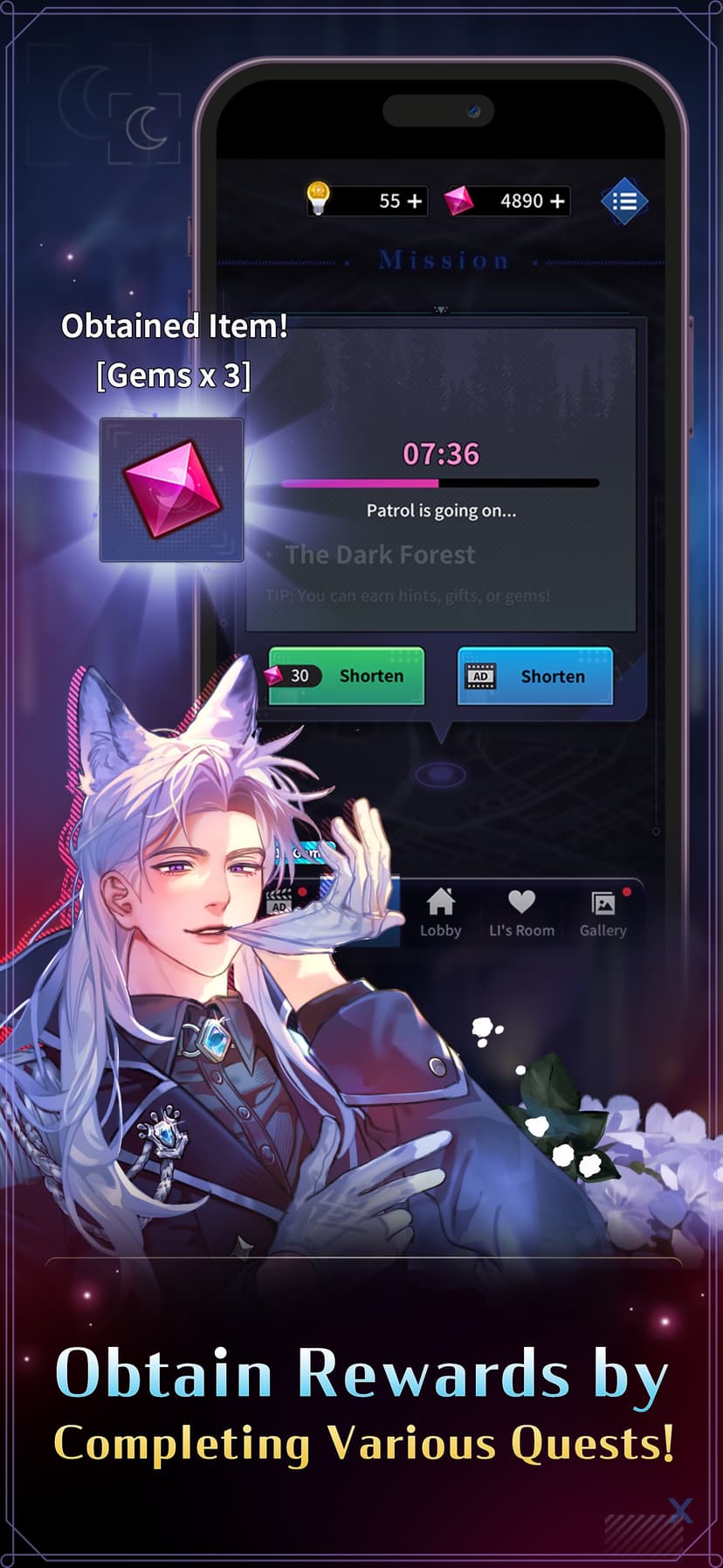 Moonlight Crush: Fantasy Otome screenshot 4 - screenshot