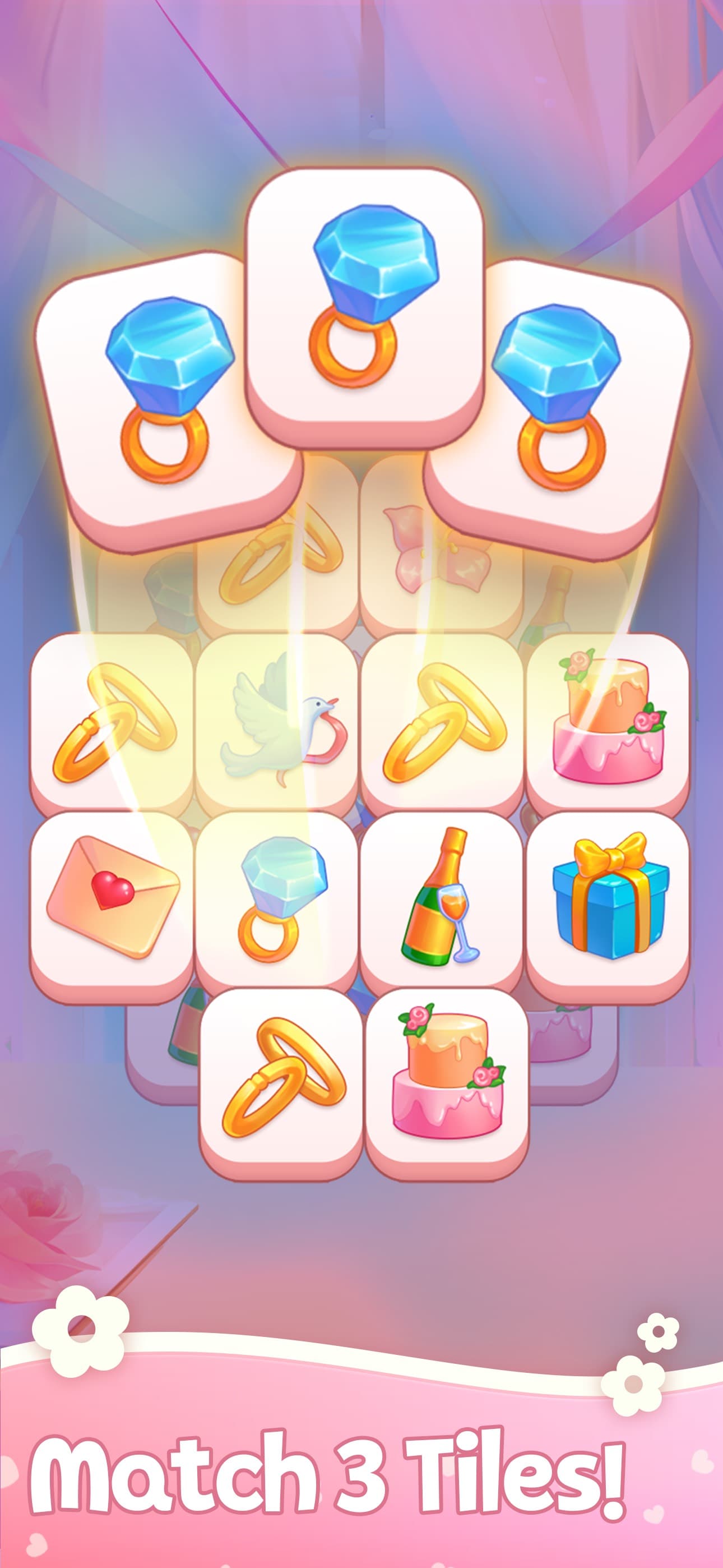 Tile Match Wedding Day Scenery screenshot 1 - screenshot