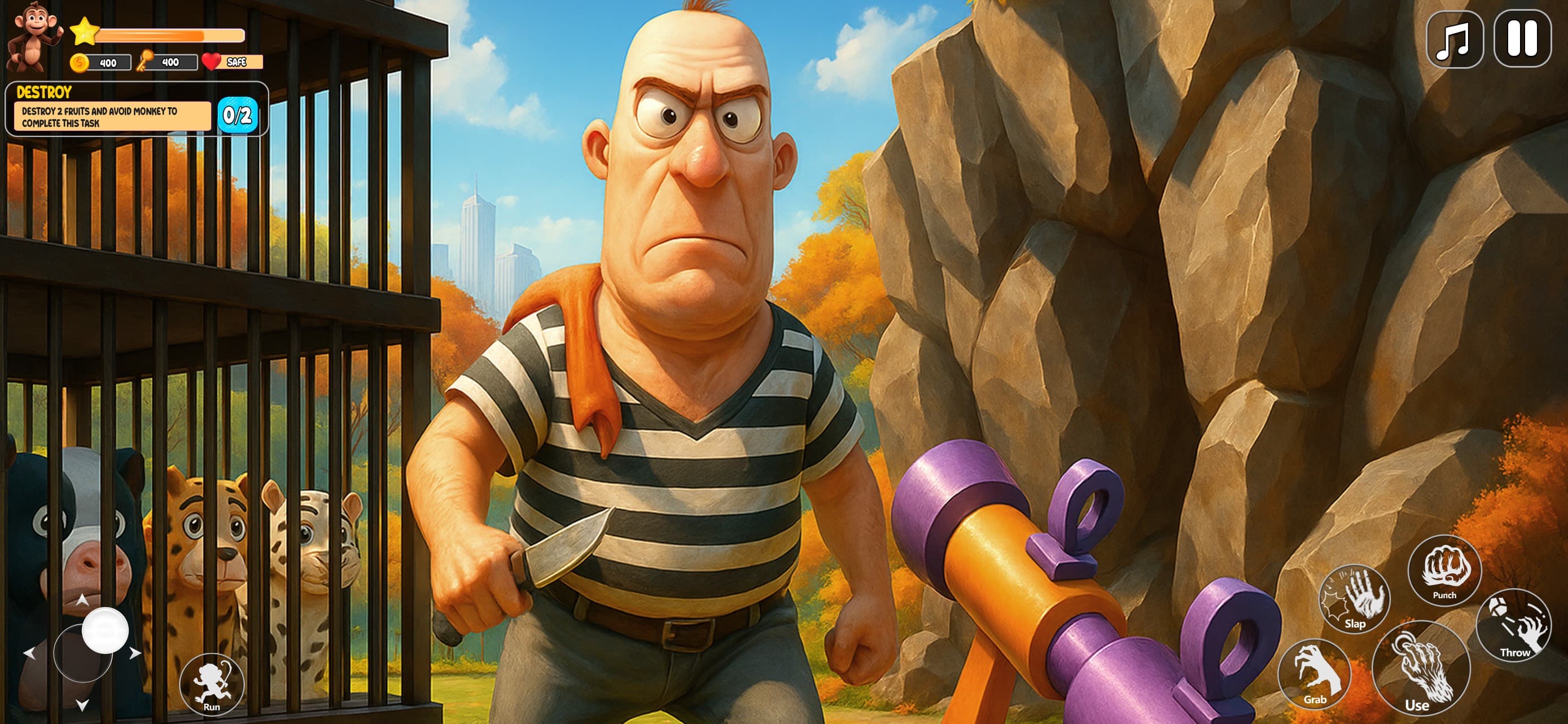 Monkey Chaos: Zoo Survival 3D screenshot 1 - screenshot