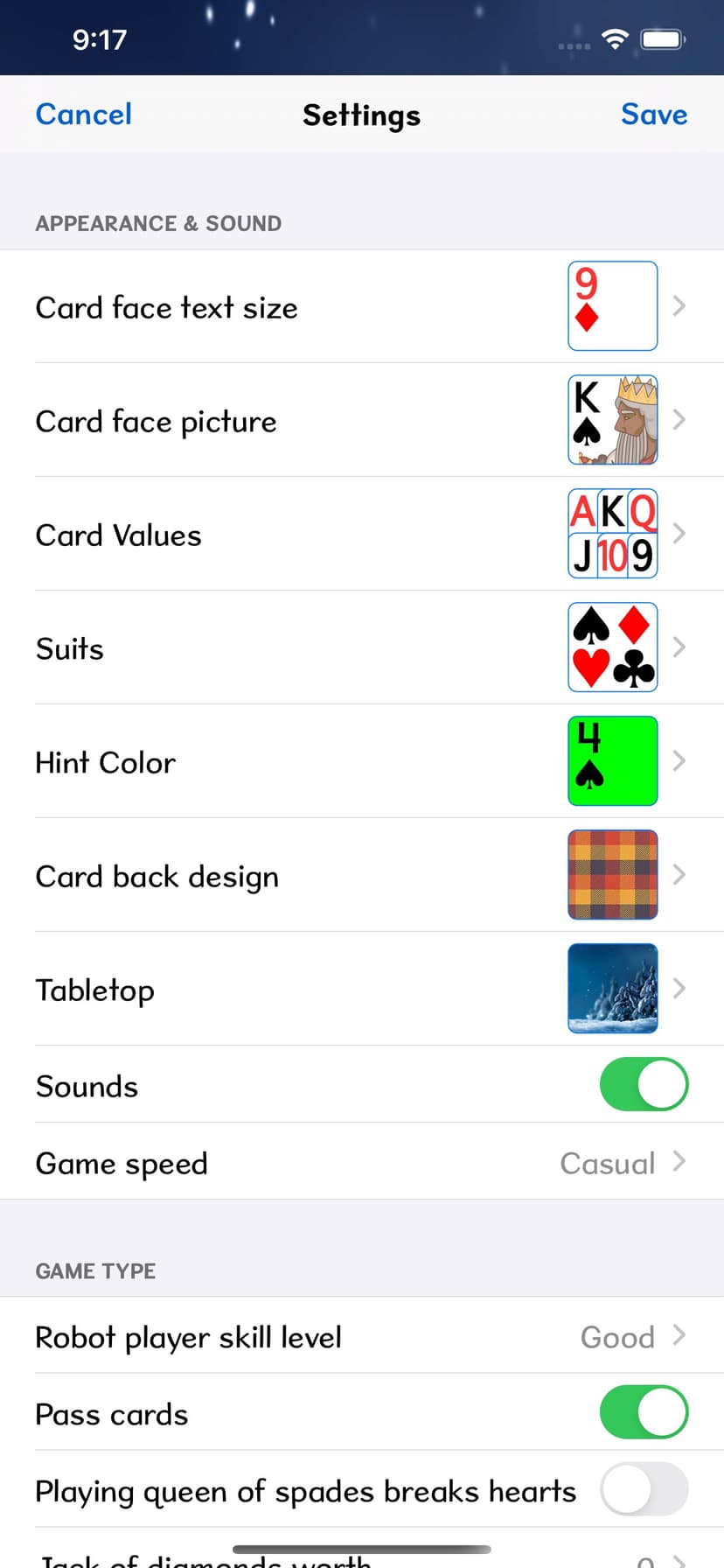 Hearts screenshot 4 - screenshot
