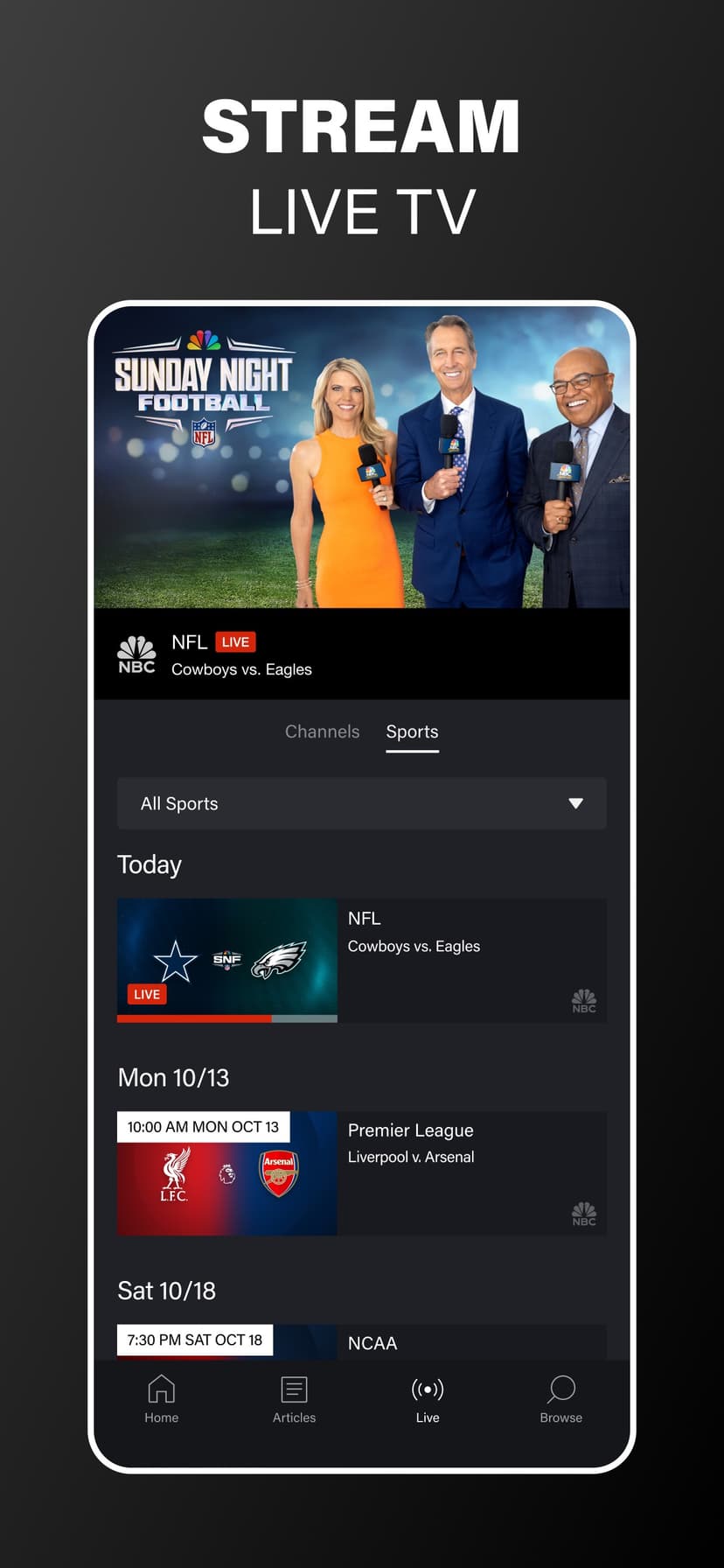 NBC Sports screenshot 2 - screenshot