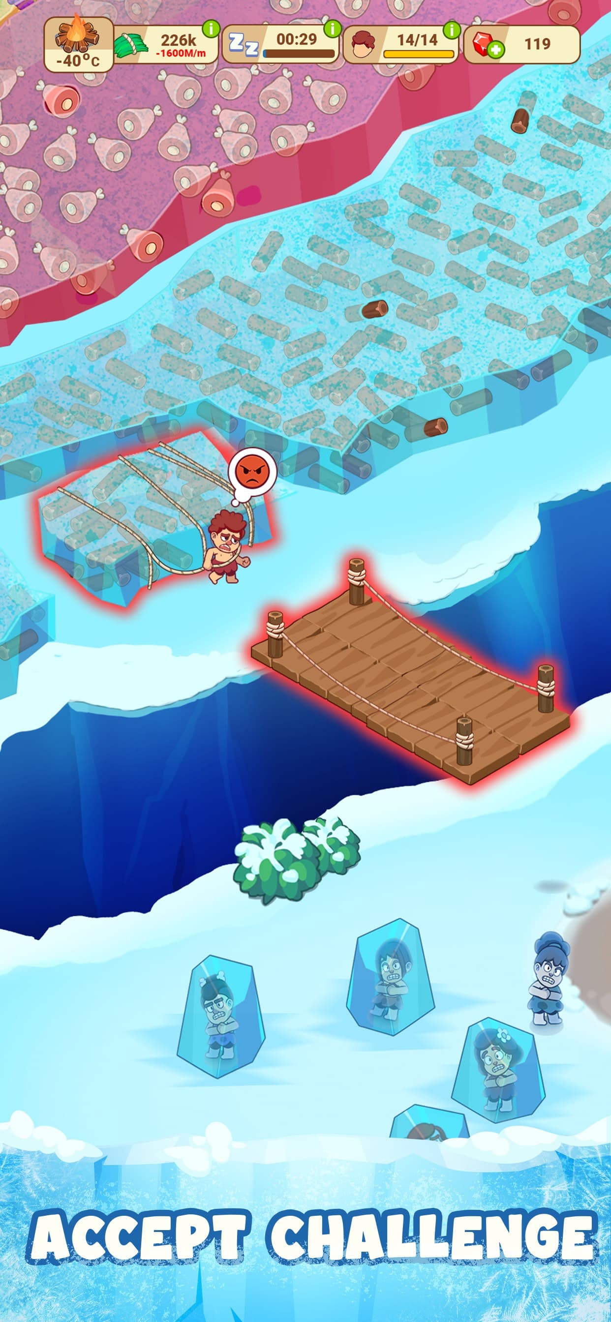 Icy Village: Survival Idle screenshot 1 - screenshot
