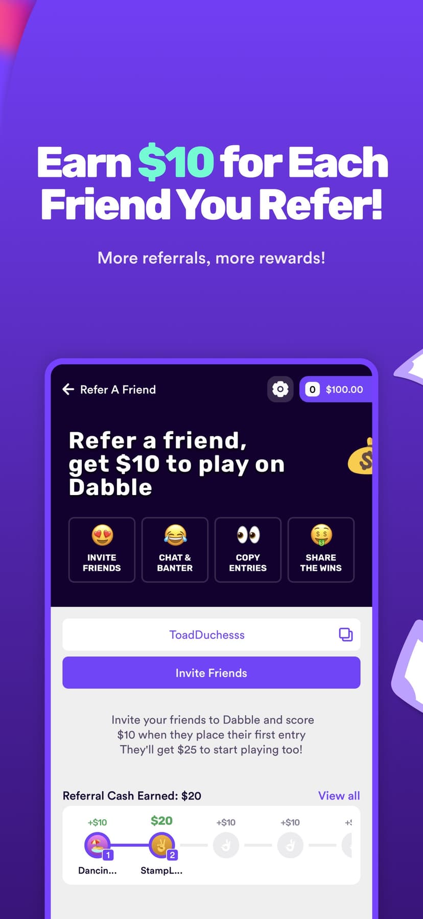 Dabble - Real Money Pick 'Em screenshot 2 - screenshot