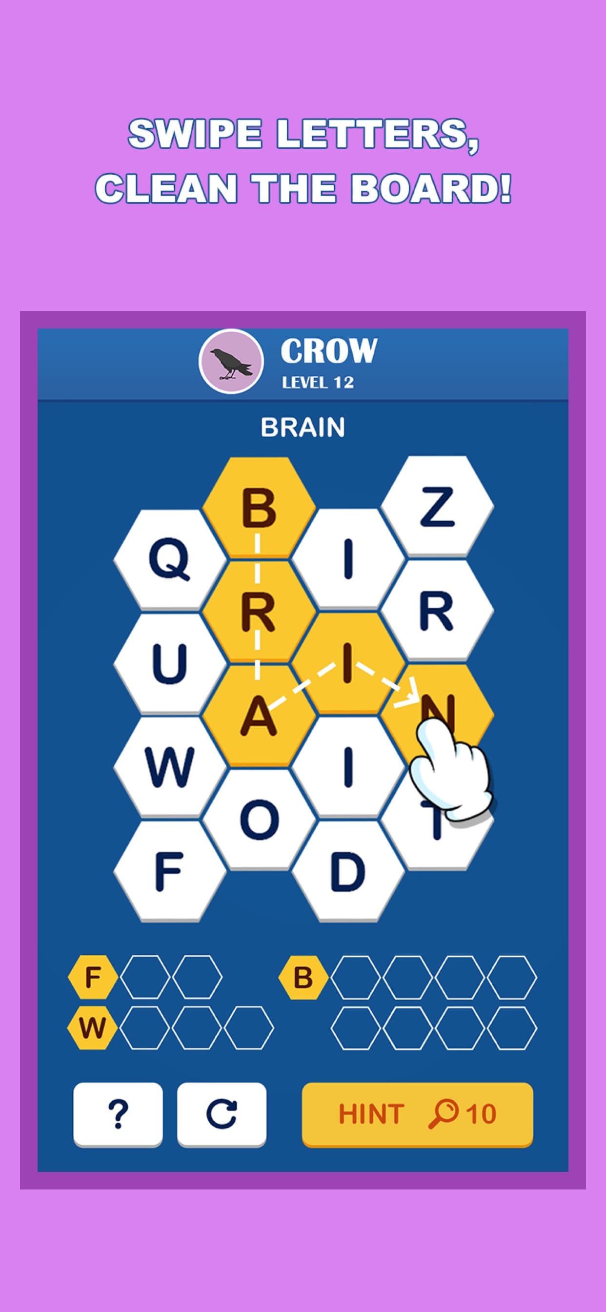 Wordful Hexa-Brain Word Search screenshot 2 - screenshot